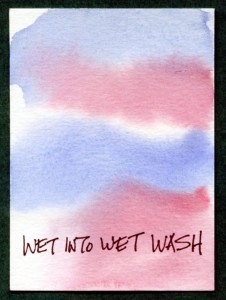 Watercolor Wet into Wet Wash Lesson