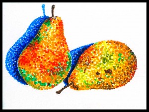 Watercolor Painting - Pear to pear