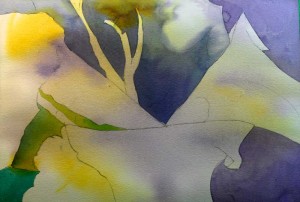 Flower close-up watercolor painting #2