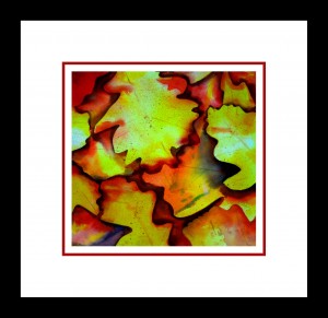 Autumn leaves watercolor painting